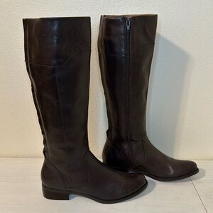 Corso Como Brown Leather Boots Size 6 Medium